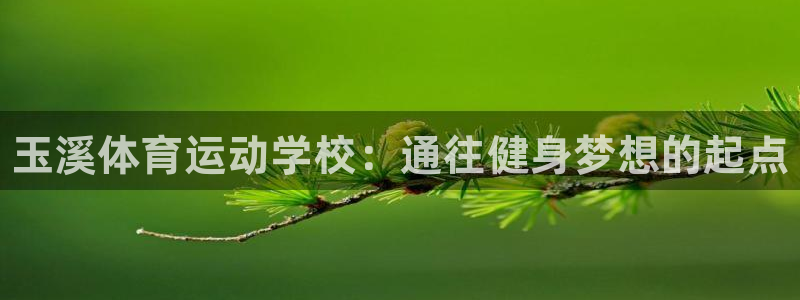 利记官方平台体育：玉溪体育运动学校：通往健身梦想的起