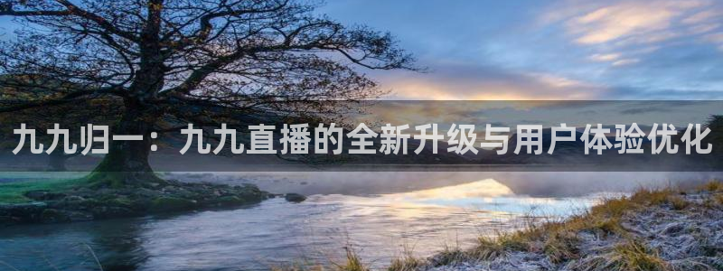 松鼠平台：九九归一：九九直播的全新升级与用户体验优化